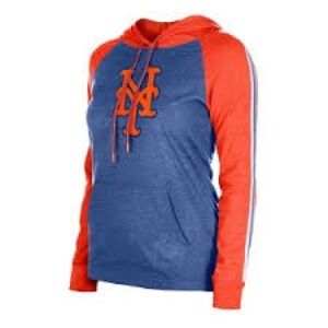 MLB New York METS light weight hoodie w/ kangaroo pocket NWT